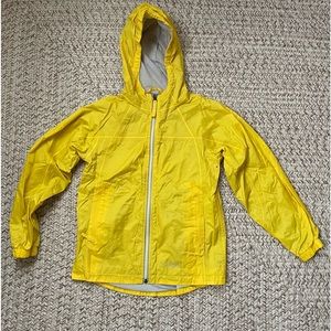 Boys L.L. Bean yellow light weight wind breaker size 10